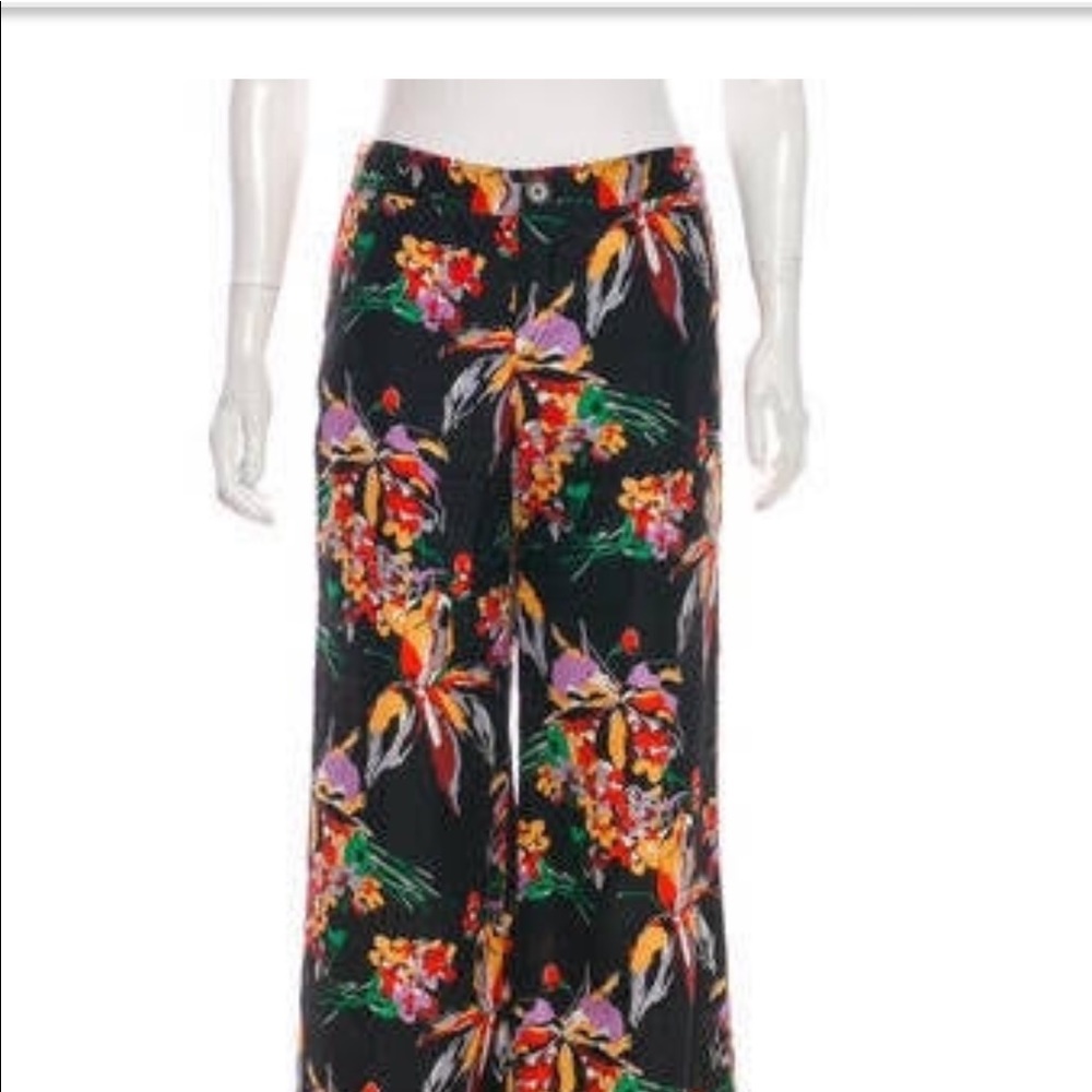 Derek Lam 10 Crosby Floral Wide Leg Pant